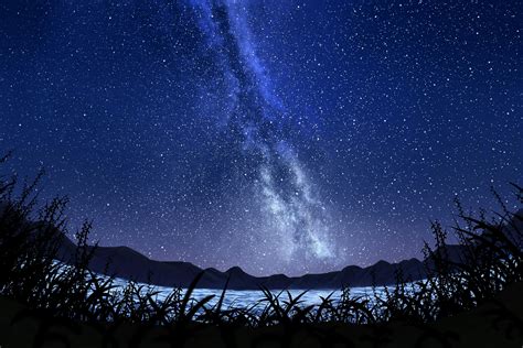 4k wallpaper night sky